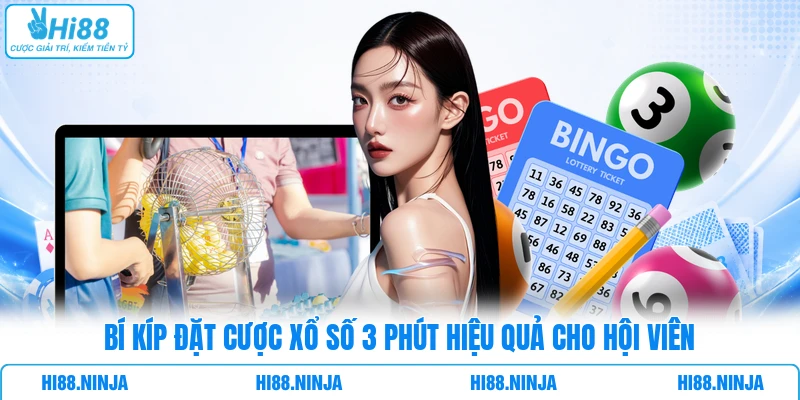 Bí kíp đặt cược xổ số 3 phút hiệu quả cho hội viên