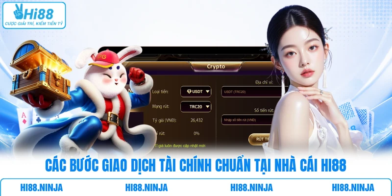 Các bước giao dịch tài chính chuẩn tại nhà cái HI88