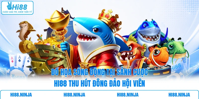 Đồ họa sống động tại sảnh cược HI88 thu hút đông đảo hội viên