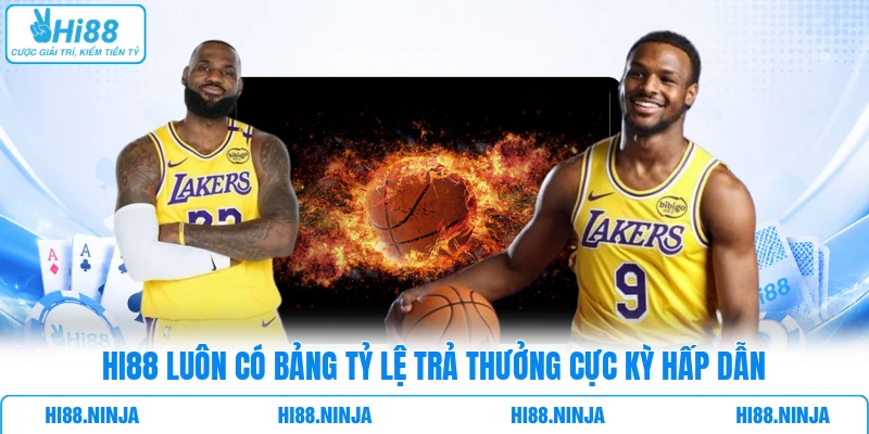 HI88 luôn có bảng tỷ lệ trả thưởng cực kỳ hấp dẫn