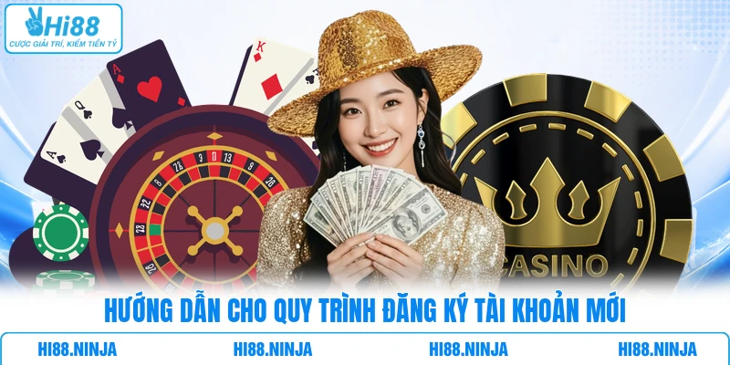 Hướng dẫn cho quy trình đăng ký tài khoản mới