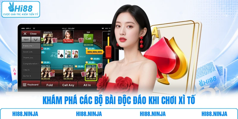 Khám phá các bộ bài độc đáo khi chơi xì tố