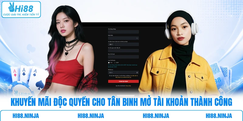 Khuyến mãi độc quyền cho tân binh mở tài khoản thành công